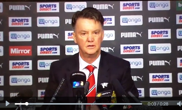 Louis van Gaal Man United press conference