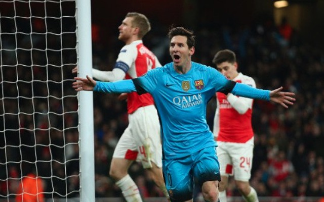 Lionel Messi Barcelona v Arsenal