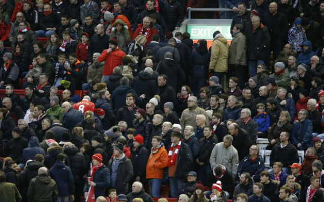 Liverpool fan protest