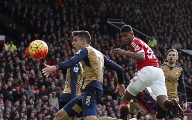 Marcus Rashford Man United v Arsenal
