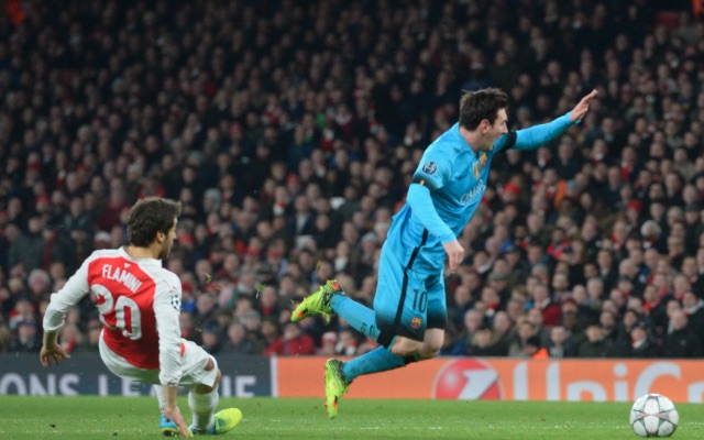 Mathieu Flamini Arsenal v Barcelona