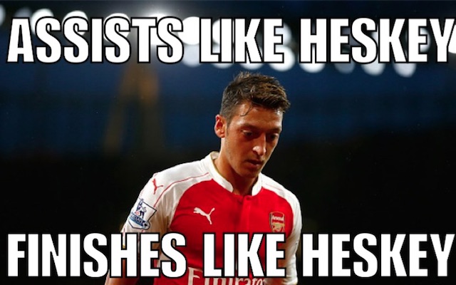 Ozil Heskey meme