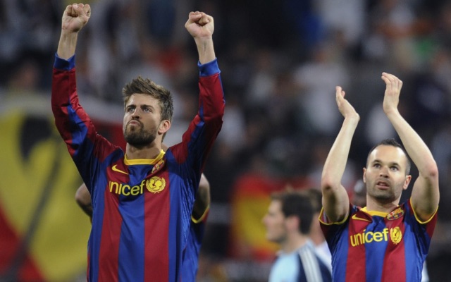 Pique and Iniesta