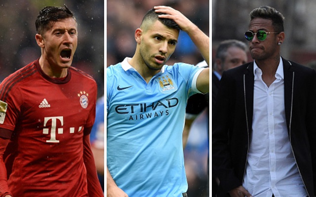 lewandowski aguero neymar