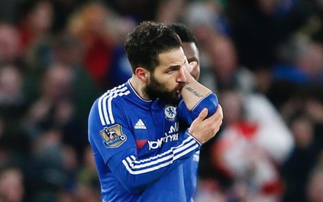 Cesc Fabregas Chelsea v West Ham
