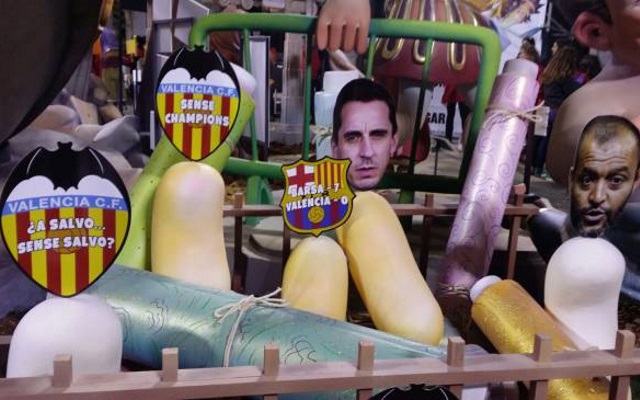 Gary Neville Las Fallas