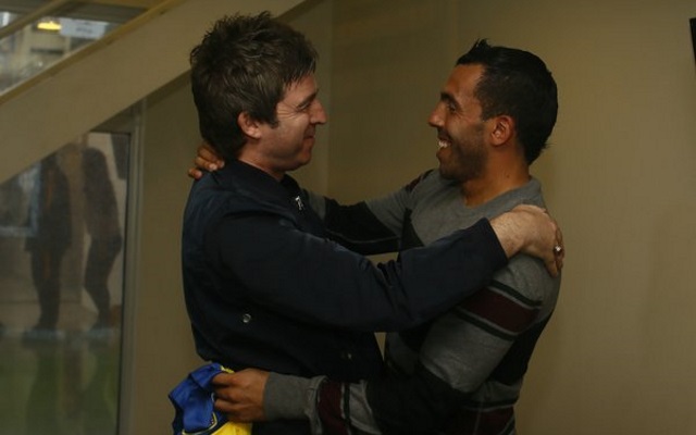 noel gallagher carlos tevez
