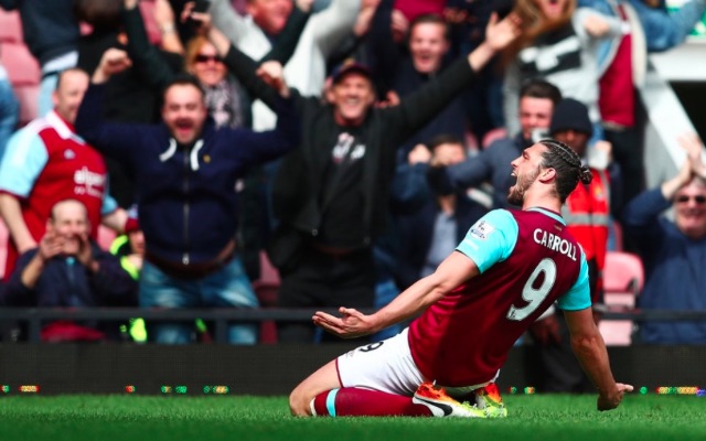 Andy Carroll West Ham v Arsenal