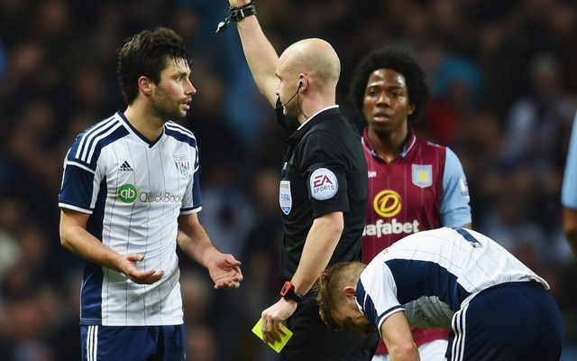 Claudio Yacob red card
