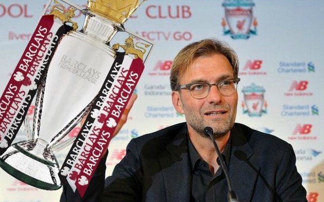 Jurgen Klopp Premier League trophy
