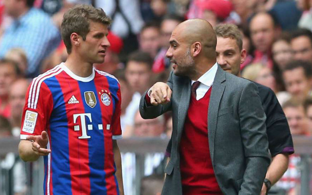 Thomas Muller Pep Guardiola