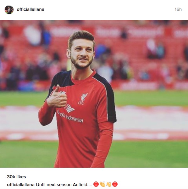 Adam Lallana Instagram