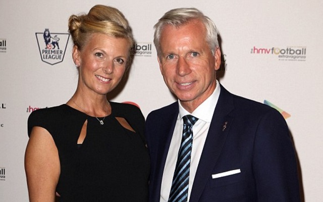 Alan Pardew and wife Tina