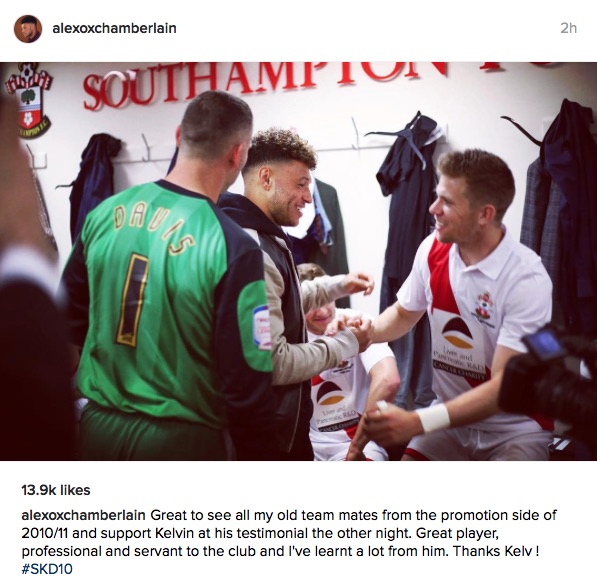 Alex Oxlade-Chamberlain Instagram