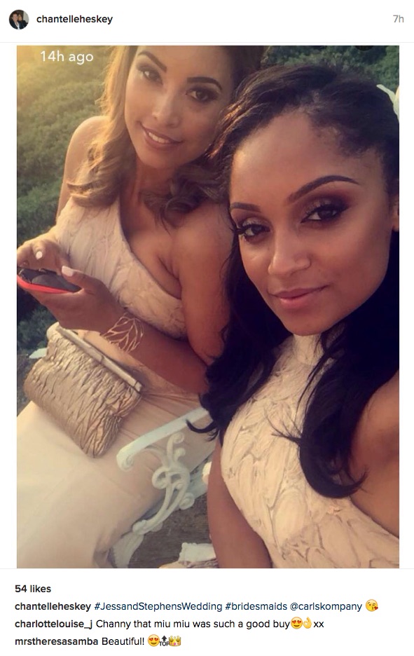 Chantelle Heskey and Carla Kompany selfie