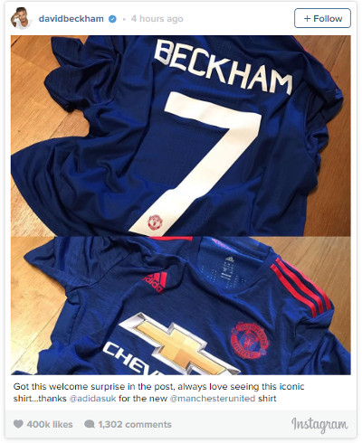 David Beckham new kit