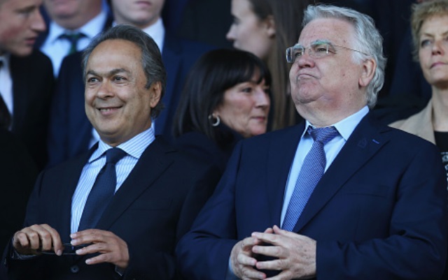 Farhad Moshiri and Bill Kenwright of Everton