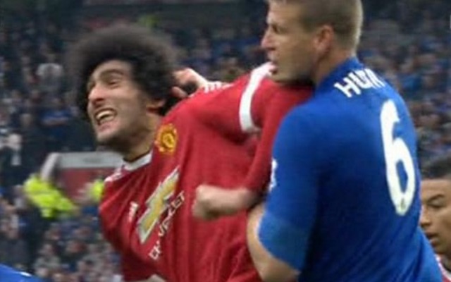 Fellaini on Huth