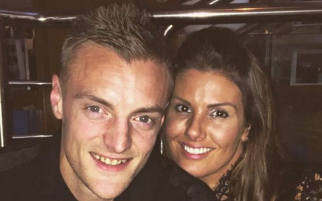 Jamie Vardy and GF Becky Nicholson