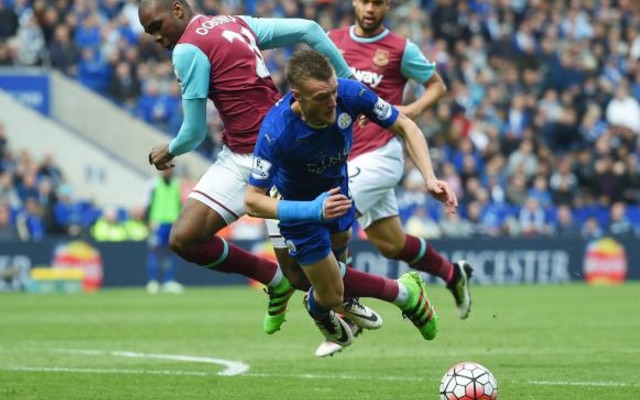 Jamie Vardy dive v West Ham