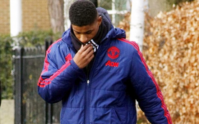 Marcus Rashford at school