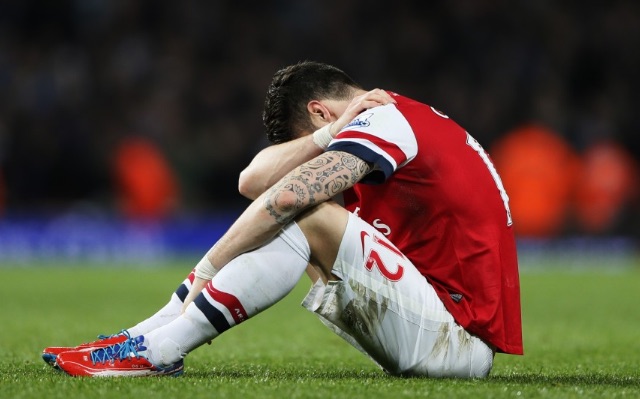 Olivier Giroud upset