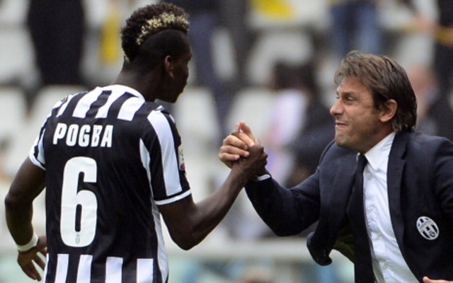 Paul Pogba and Antonio Conte