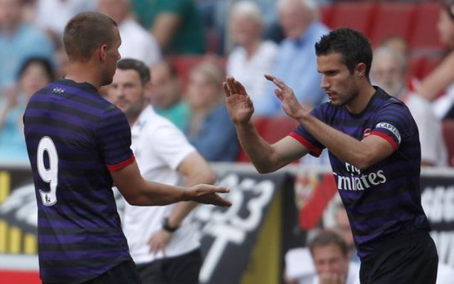 Robin van Persie & Lukas Podolski Arsenal
