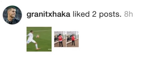 Xhaka Instagram post