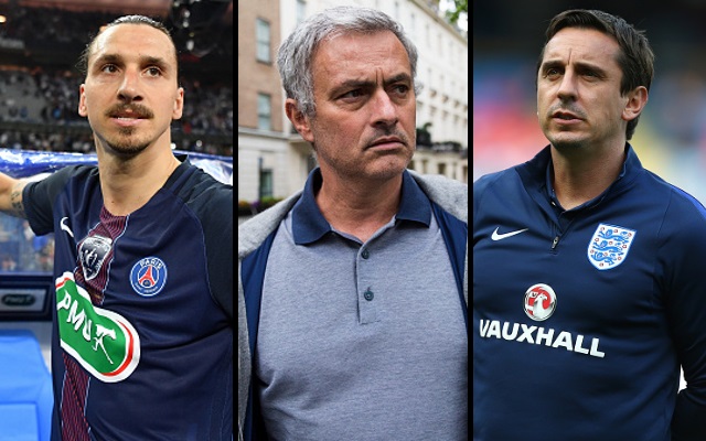 zlatan ibrahimovic Jose Mourinho Gary Neville