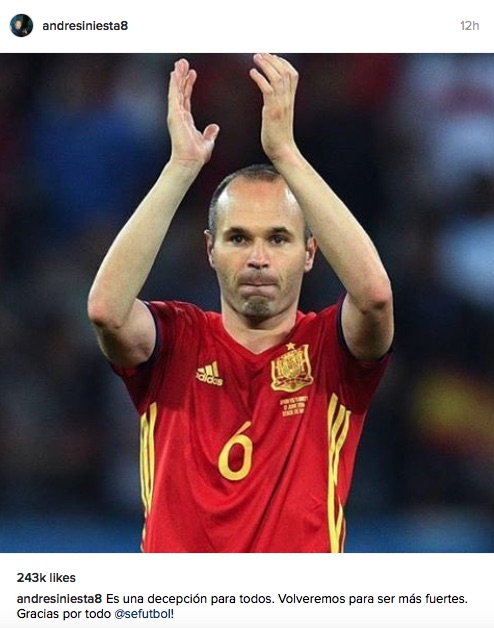 Andres Iniesta Instagram