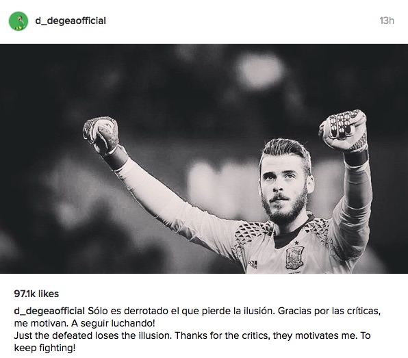 David de Gea Instagram