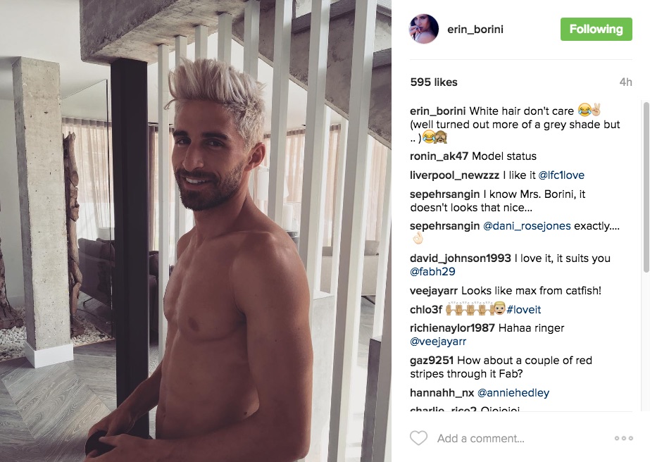 Fabio Borini new hair