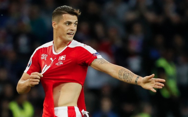 Granit Xhaka ripped shirt