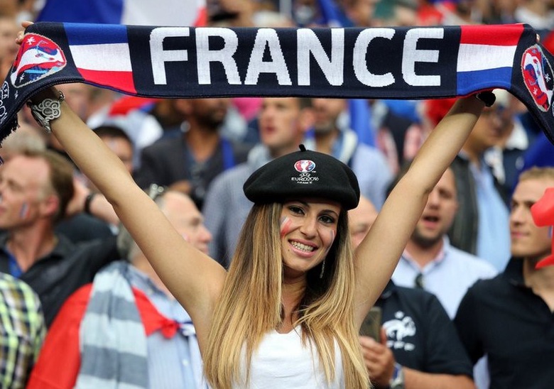 Hot France fan at Euro 2016