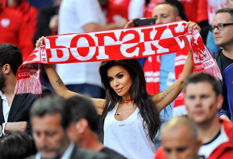Hot Poland fan at Euro 2016