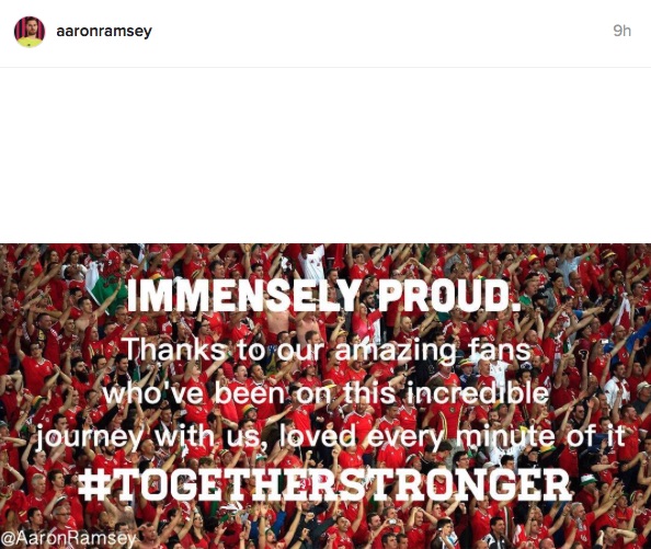 Aaron Ramsey Instagram