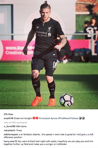 Alberto Moreno Instagram