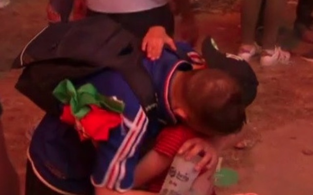 Crying France fan