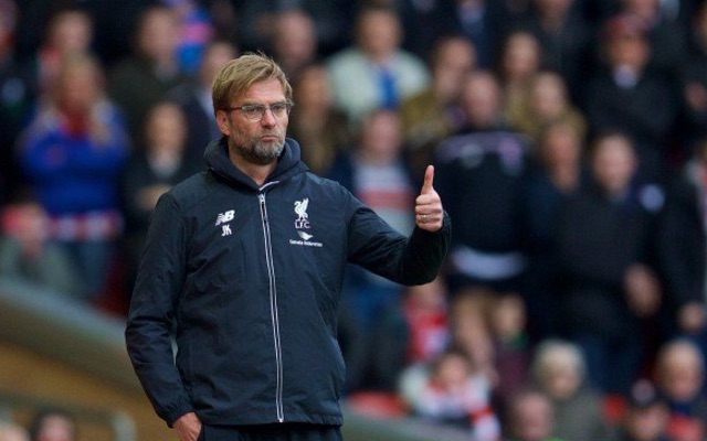 Impressed Jurgen Klopp gives thumbs up