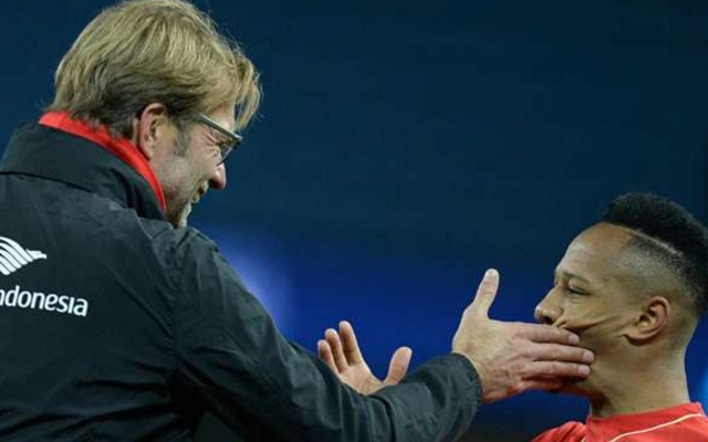 Jurgen Klopp slaps Nathaniel Clyne