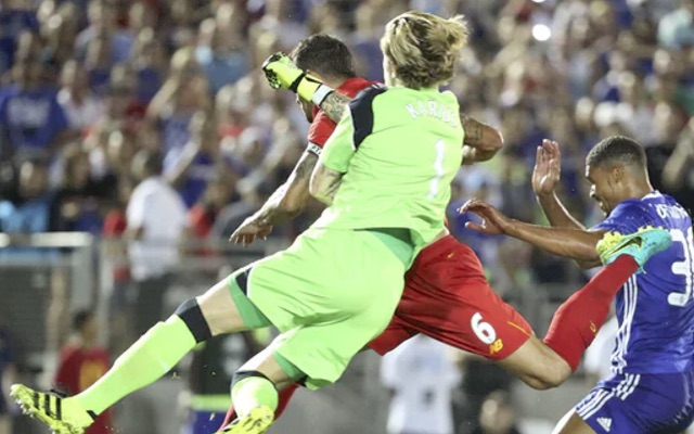 Loris Karius breaks hand by punching Dejan Lovren in the face