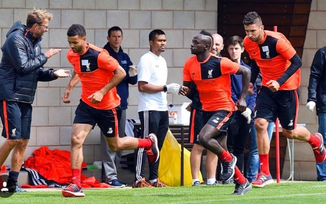 Marko Grujic in Liverpool training