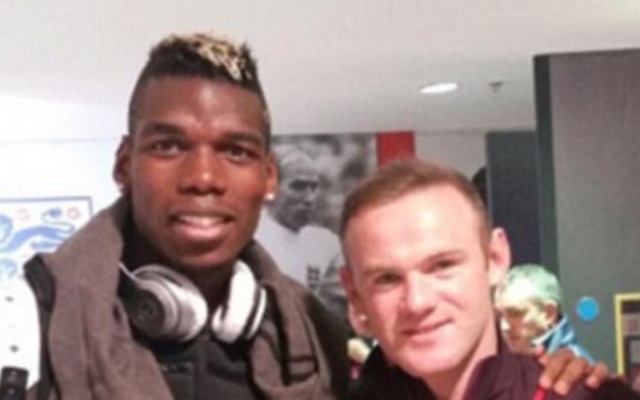 Paul Pogba and Wayne Rooney
