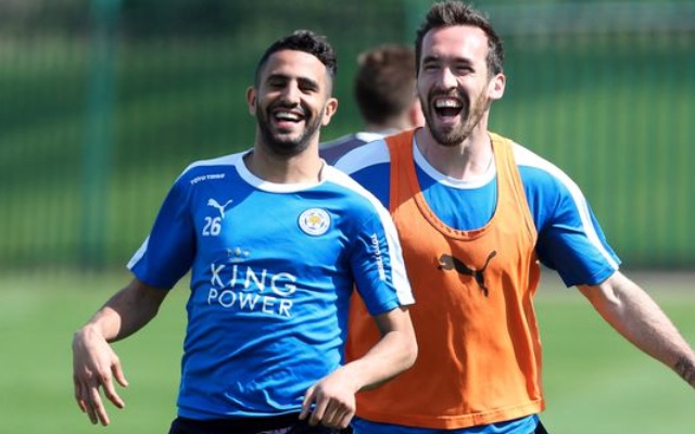 Riyad Mahrez & Christian Fuchs