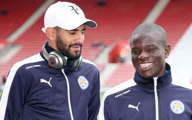 Riyad Mahrez and N'Golo Kante