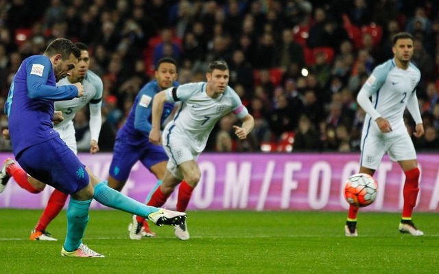 Vincent Janssen Holland goal v England