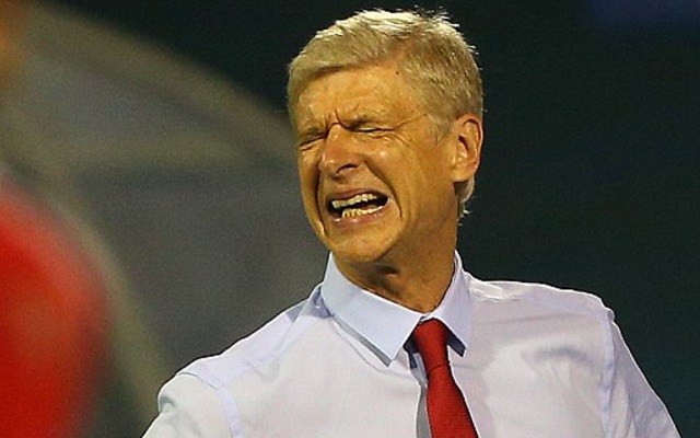 Arsene Wenger crying