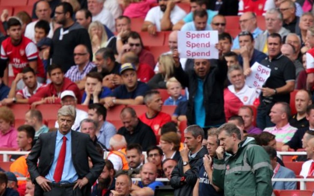 Arsene Wenger spend, spend, spend banner