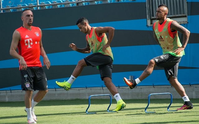 Franck Ribery, Thiago Alcantara, Arturo Vidal of Bayern